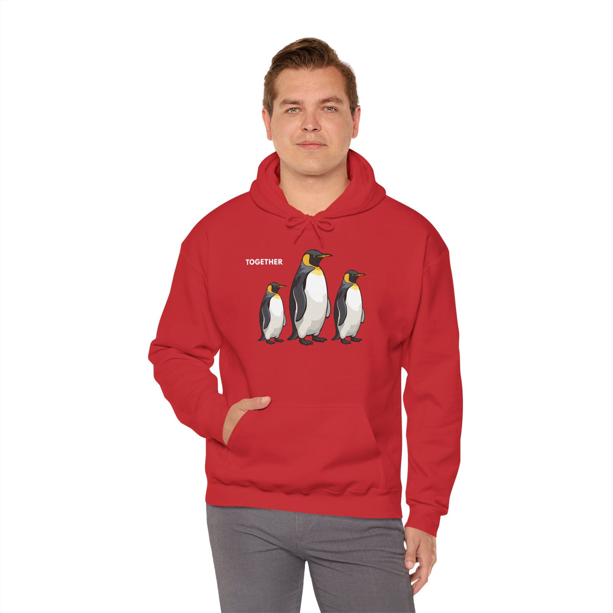 TOGETHER Penguin Hoodie Premium Design SKIALFA Unisex