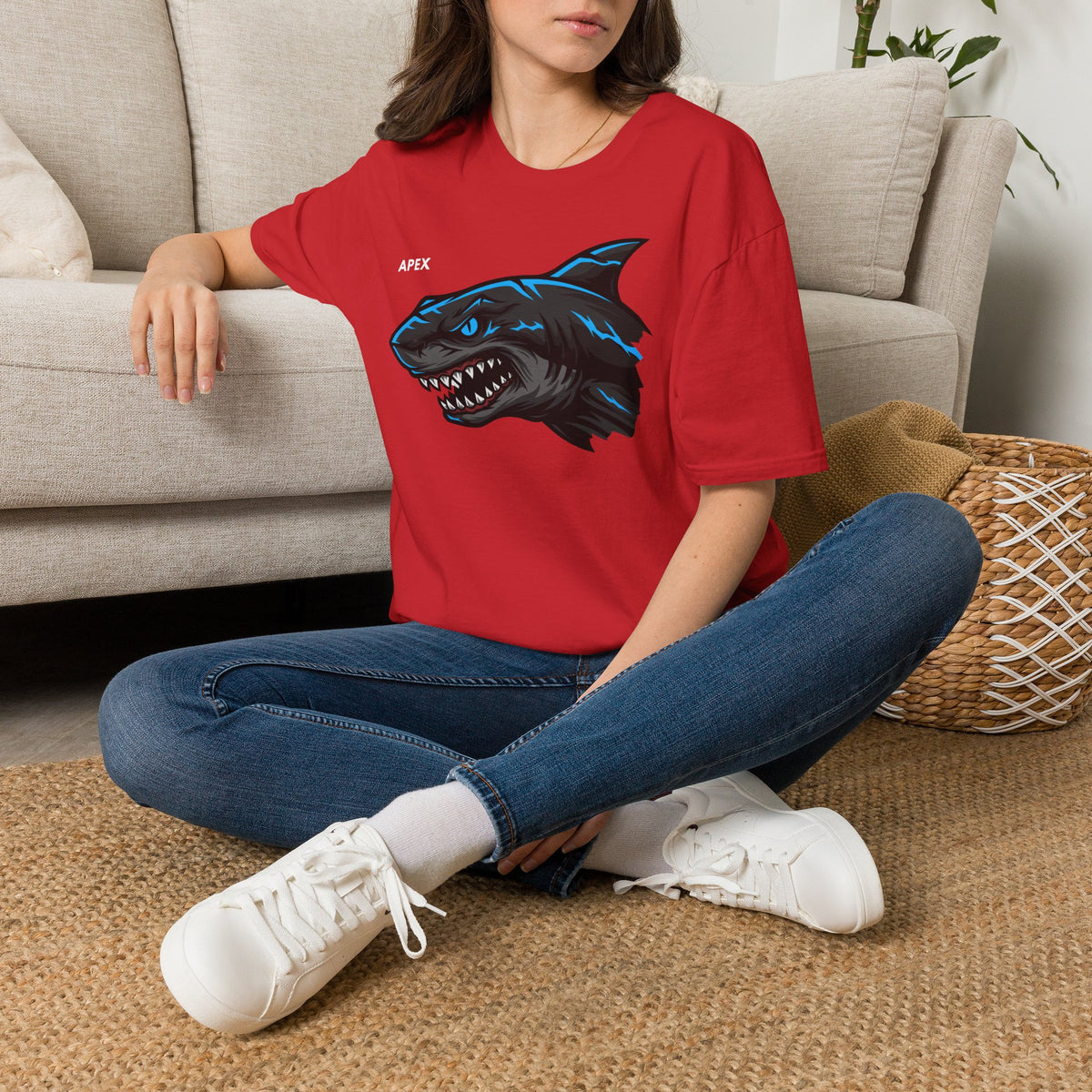 APEX Shark T-Shirt Premium Design SKIALFA Unisex