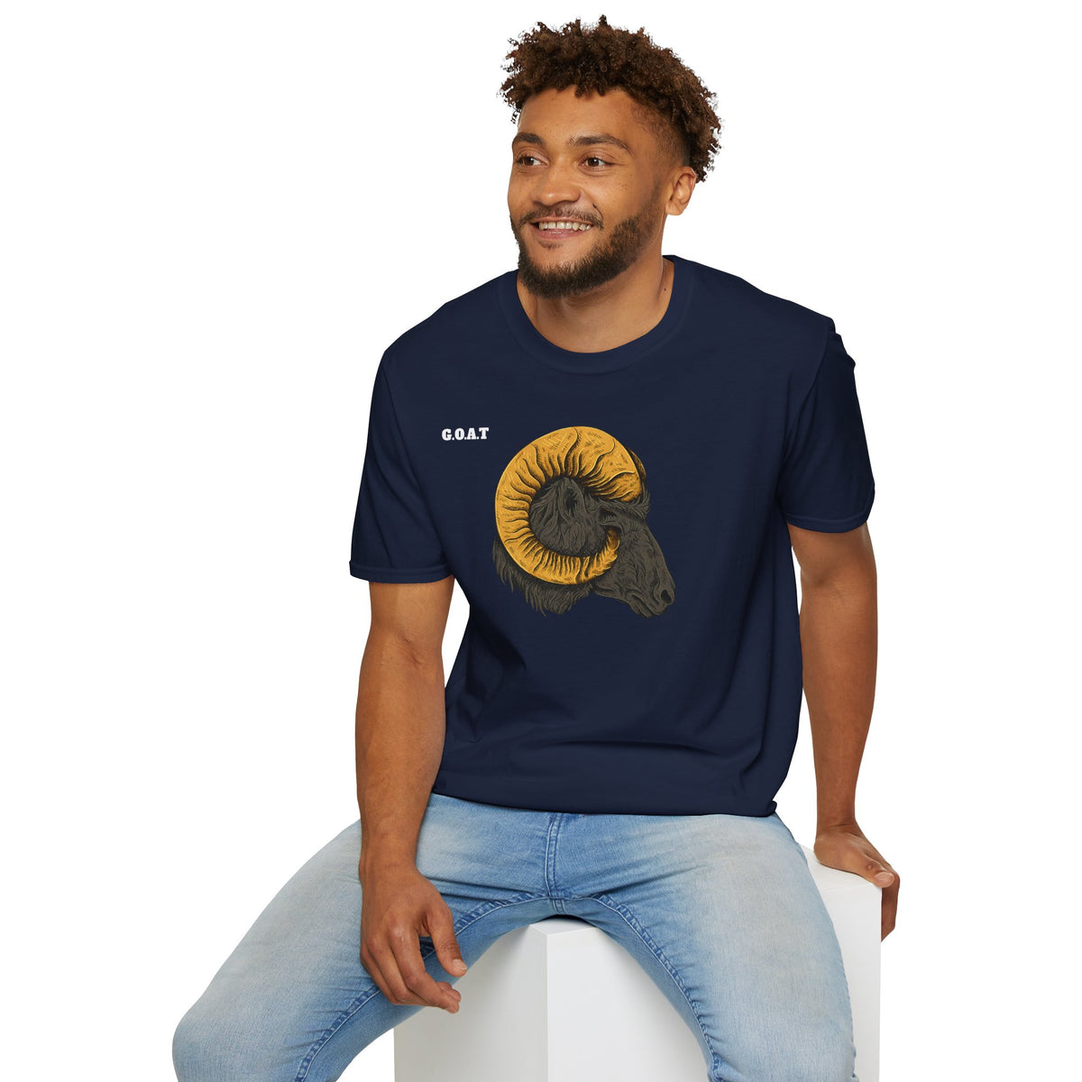 GOAT Goat Head T-Shirt Premium Design SKIALFA Unisex