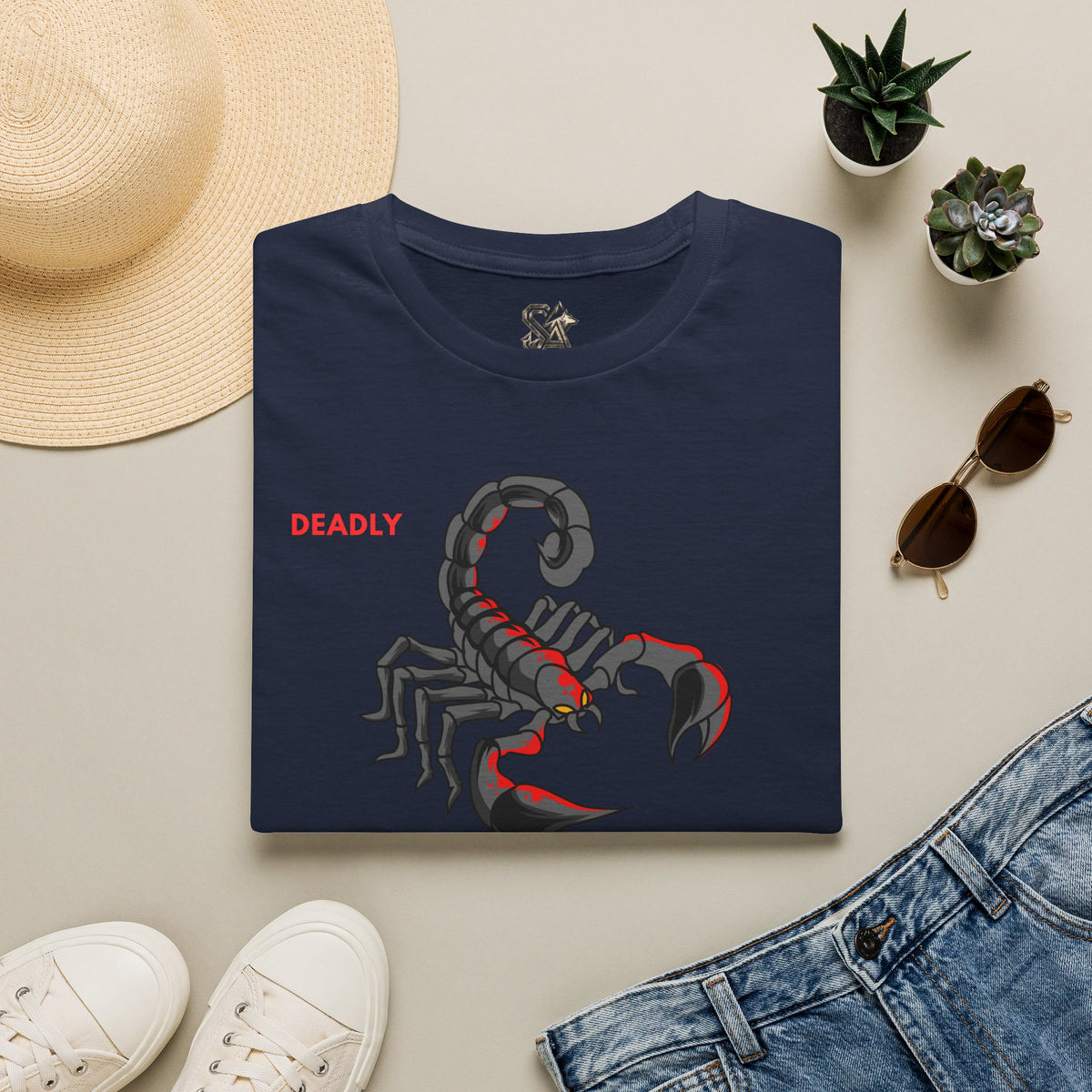 DEADLY Scorpion T-Shirt Premium Design SKIALFA Unisex