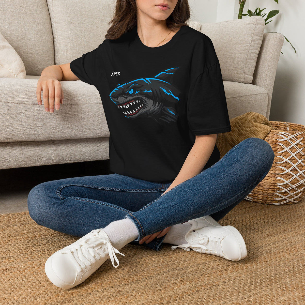 APEX Shark T-Shirt Premium Design SKIALFA Unisex