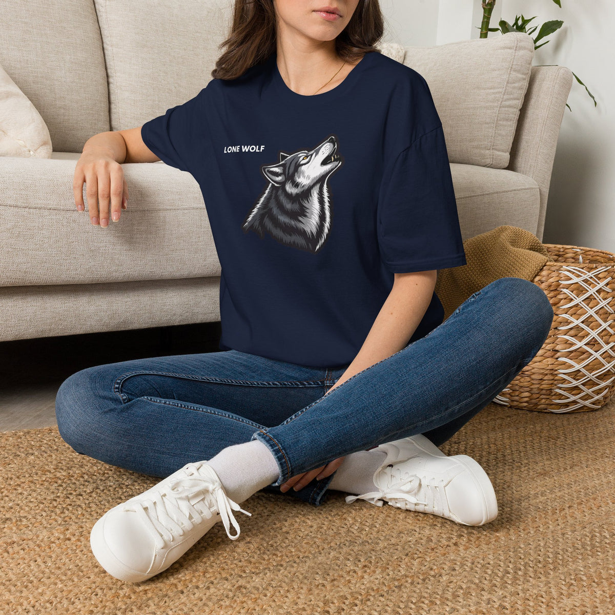 LONE WOLF T-Shirt Premium Design SKIALFA Unisex