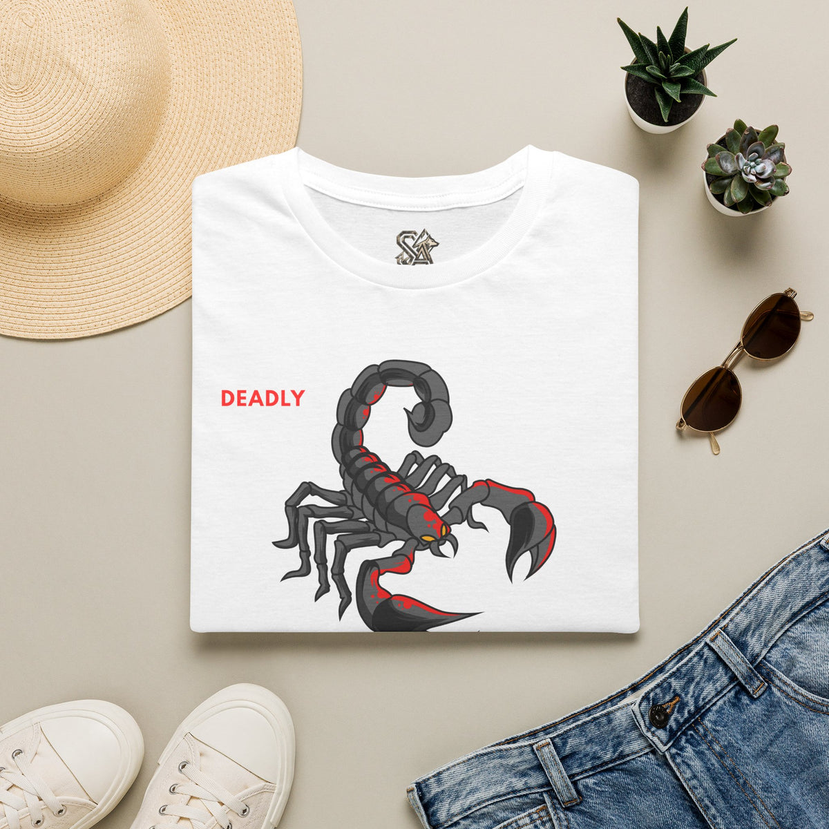 DEADLY Scorpion T-Shirt Premium Design SKIALFA Unisex