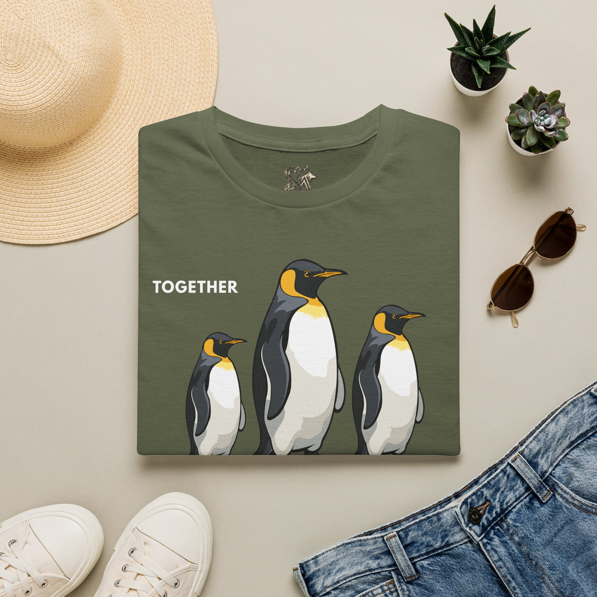TOGETHER Penguin T-Shirt Premium Design Unisex