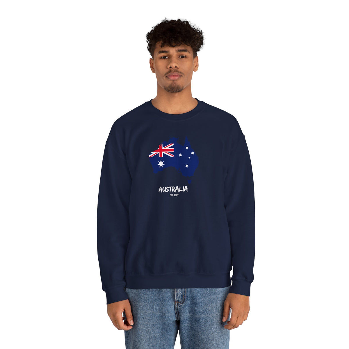 Australia Map Flag Sweatshirt Premium Design SKIALFA Unisex