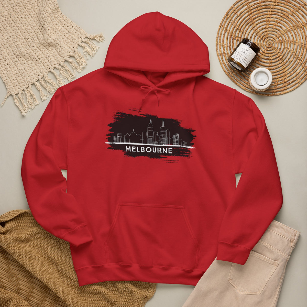 MELBOURNE Hoodie Premium Design SKIALFA Unisex
