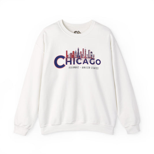 Chicago Sweatshirt Premium Design SKIALFA Unisex