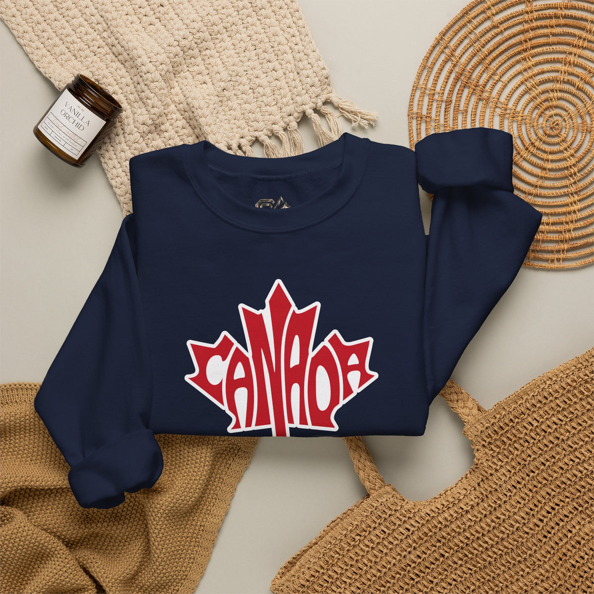 CANADA Leaf Sweatshirt Premium Design SKIALFA Unisex