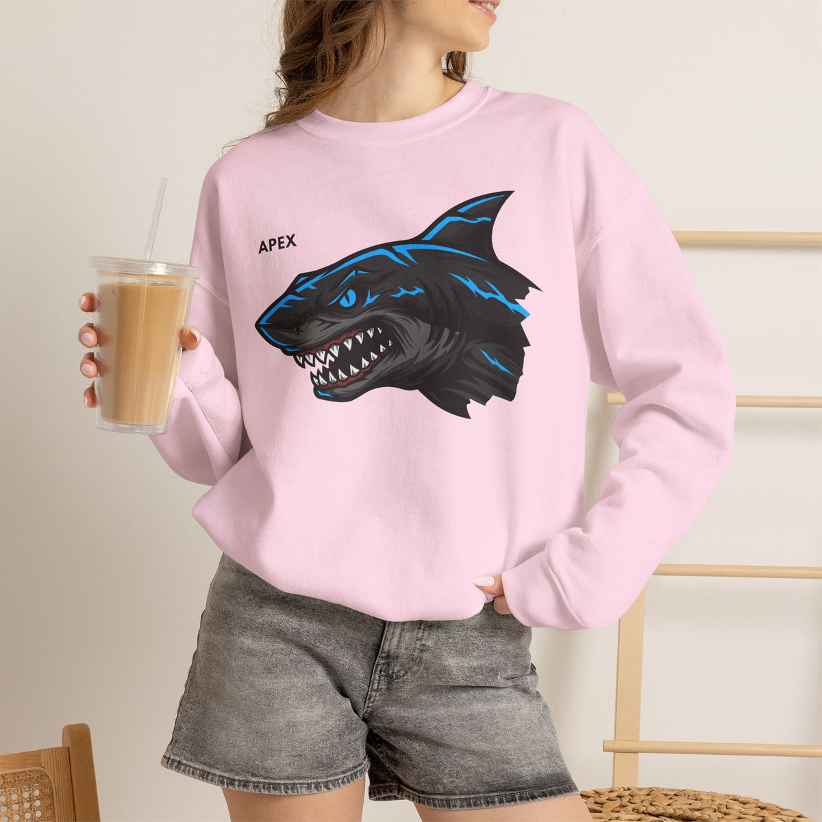 APEX Shark Sweatshirt Premium Design SKIALFA Unisex