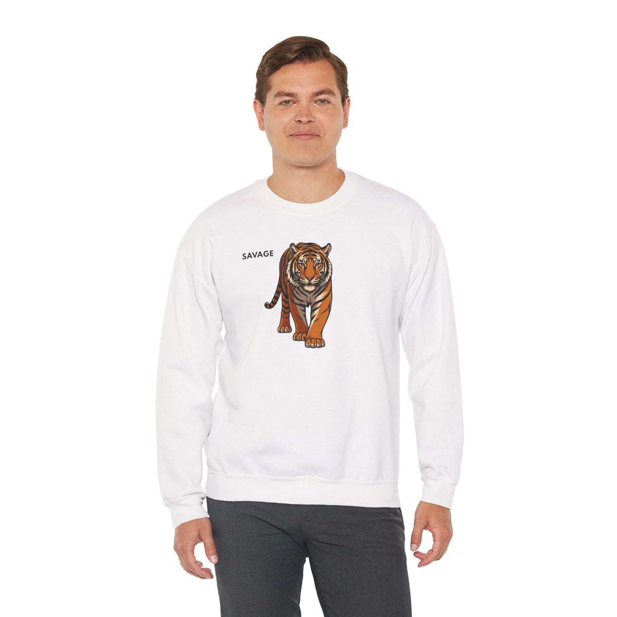 SAVAGE Tiger Sweatshirt Premium Design SKIALFA Unisex