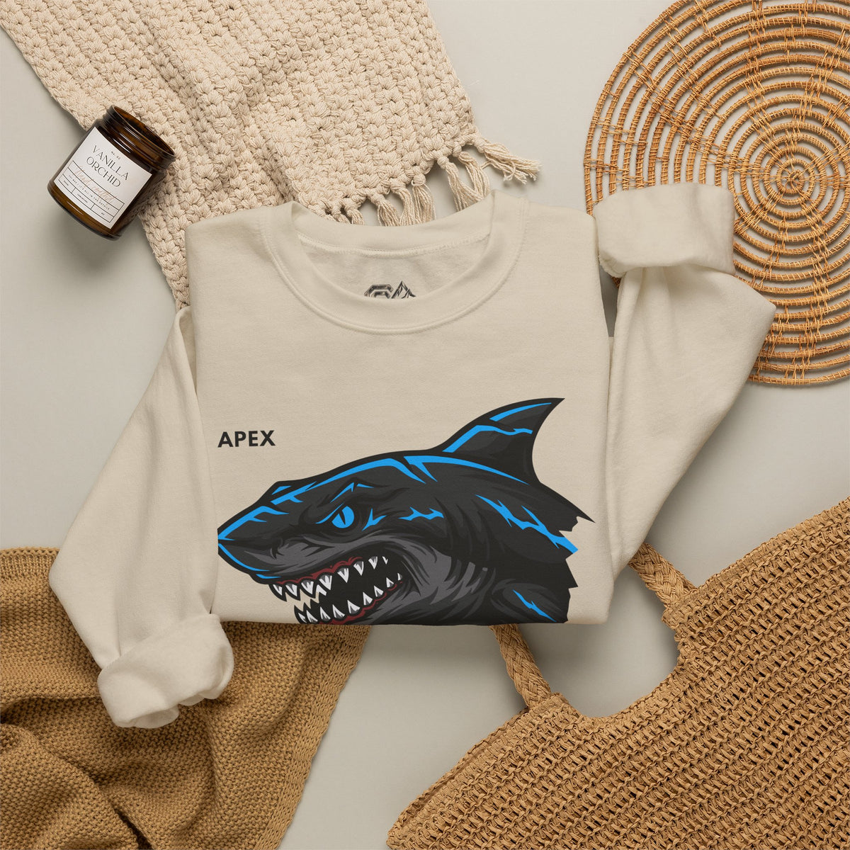APEX Shark Sweatshirt Premium Design SKIALFA Unisex