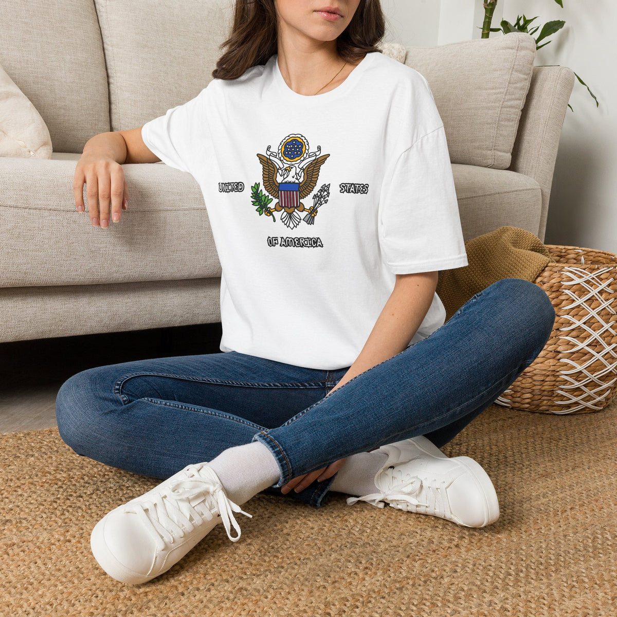 United States Of America T-Shirt Premium Design SKIALFA Unisex
