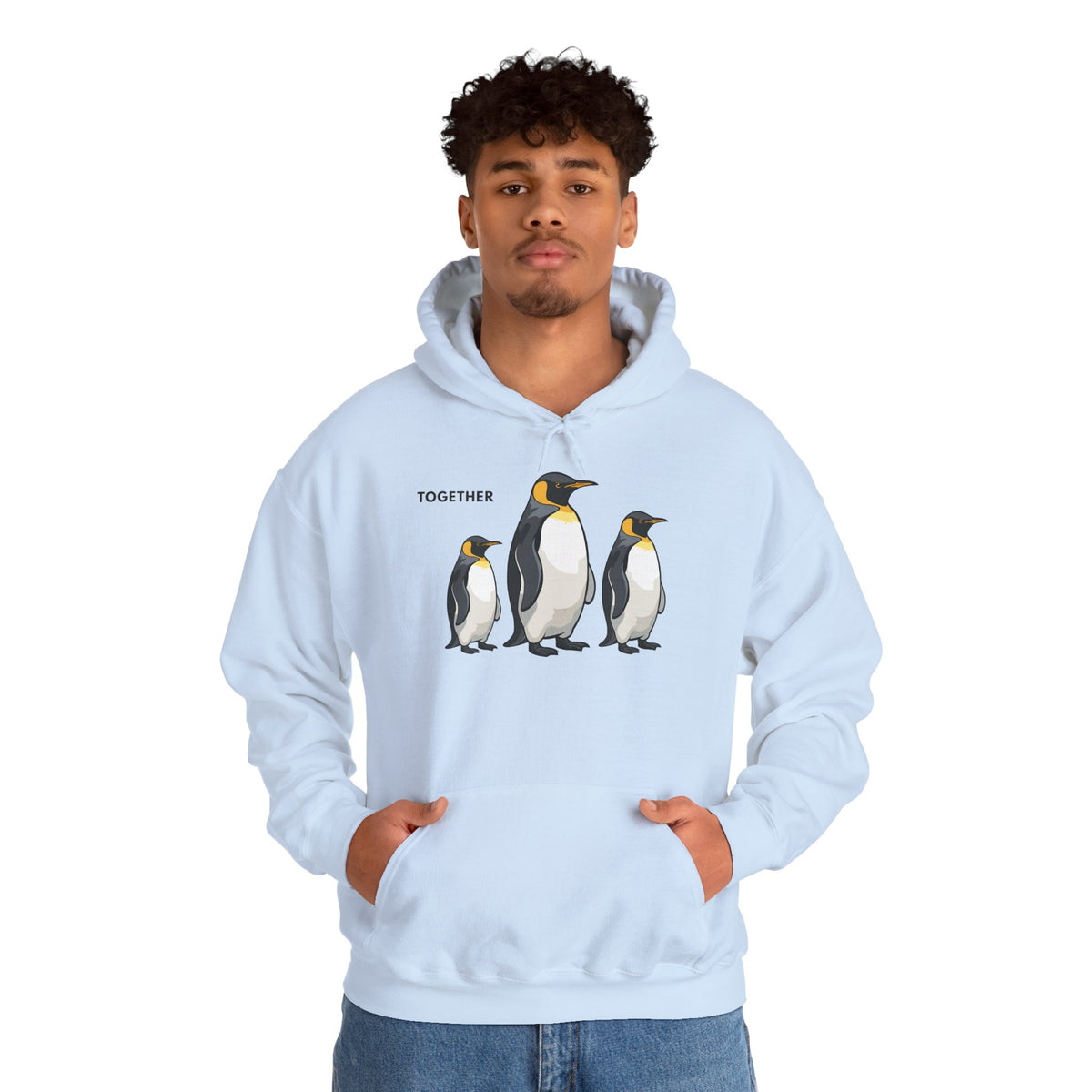 TOGETHER Penguin Hoodie Premium Design SKIALFA Unisex