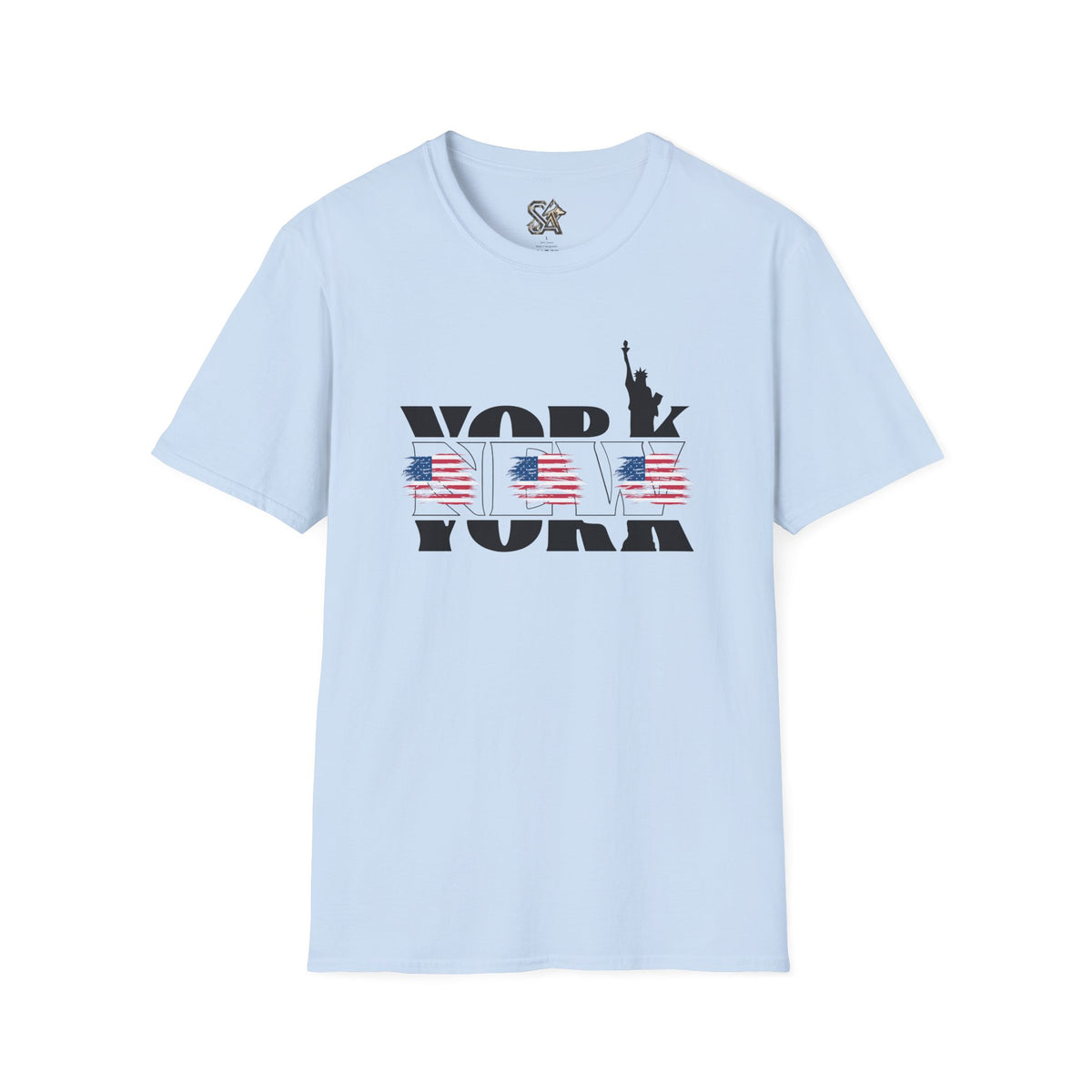 New York American Flag T-Shirt Premium Design SKIALFA Unisex