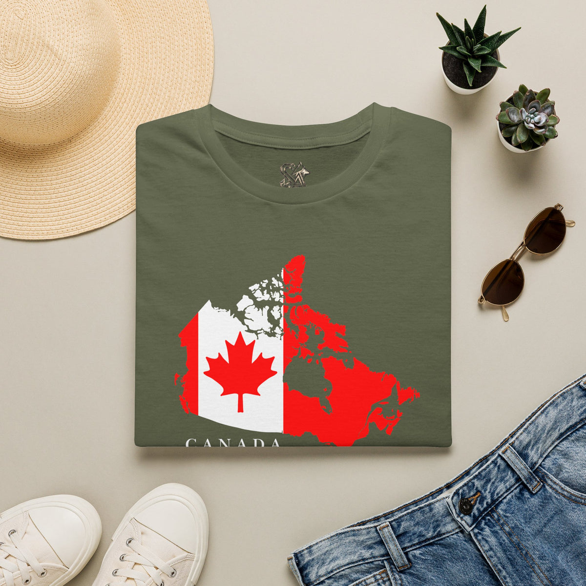 Canada Maple T-Shirt Premium Design SKIALFA Unisex