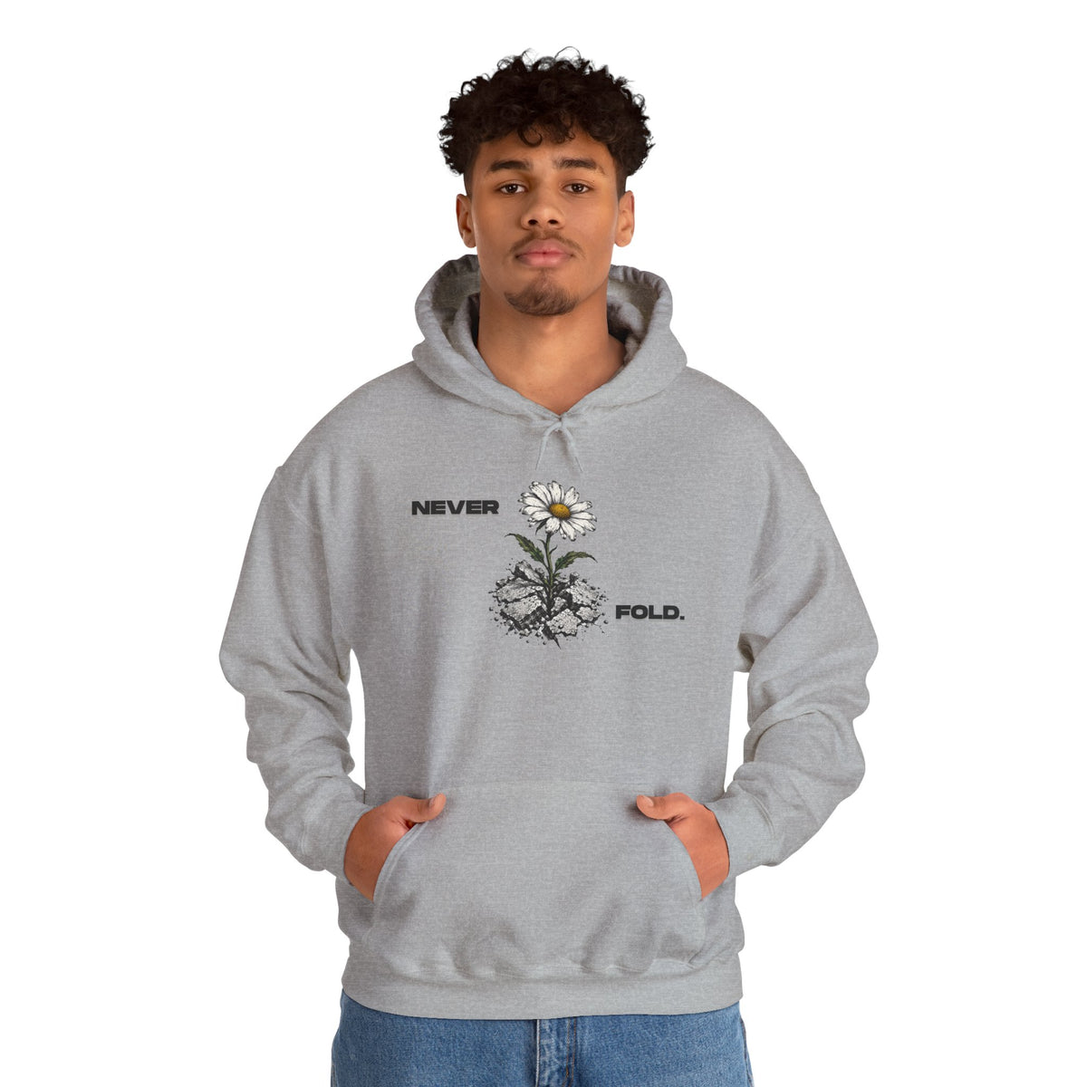 NEVER FOLD. Hoodie Premium Design SKIALFA Unisex