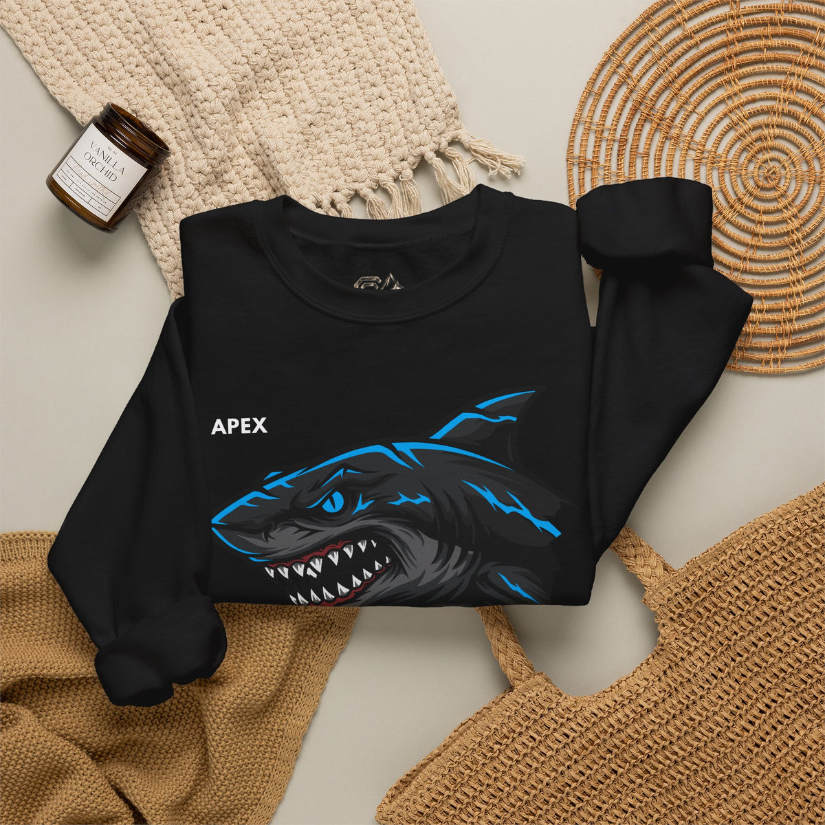 APEX Shark Sweatshirt Premium Design SKIALFA Unisex