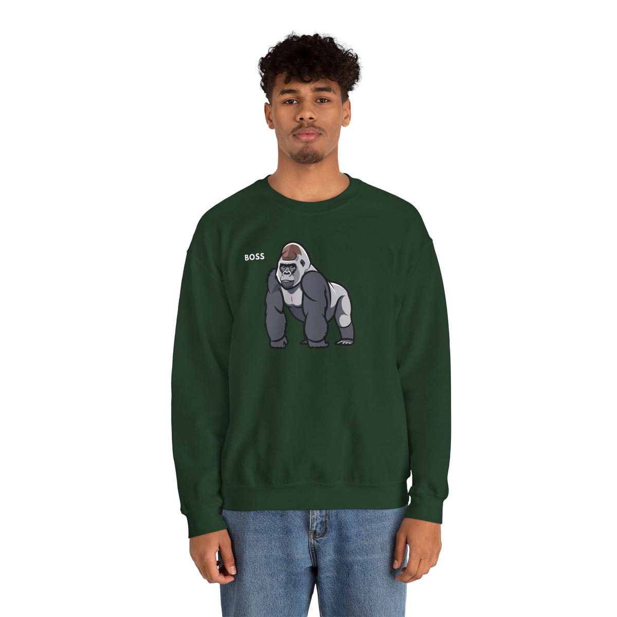 BOSS Gorilla Sweatshirt Premium Design SKIALFA Unisex
