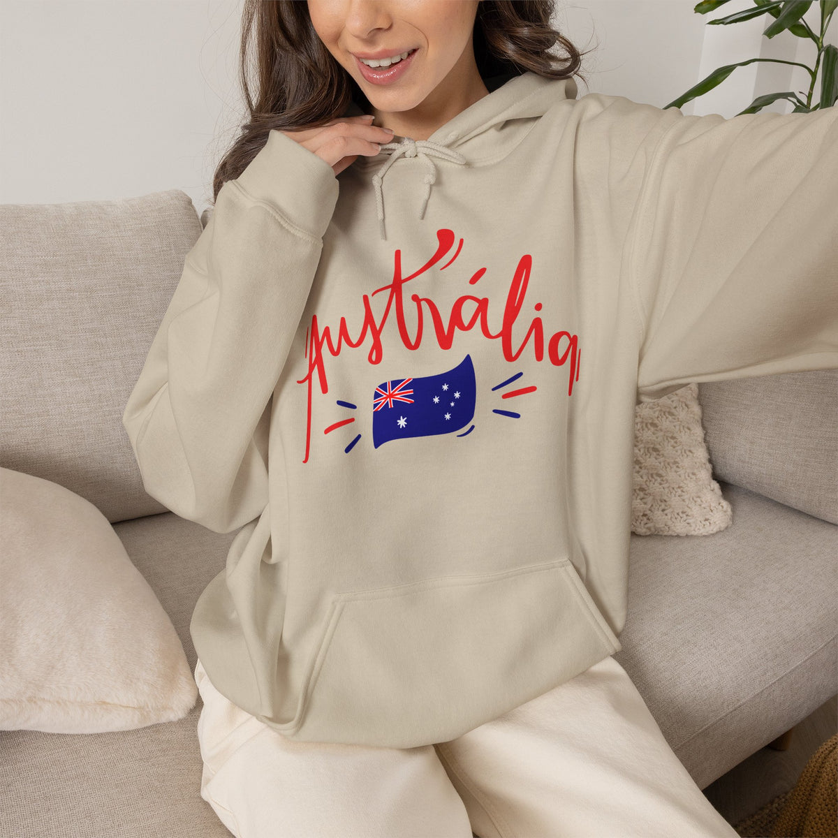 AUSTRALIA FLAG Hoodie Premium Design SKIALFA Unisex