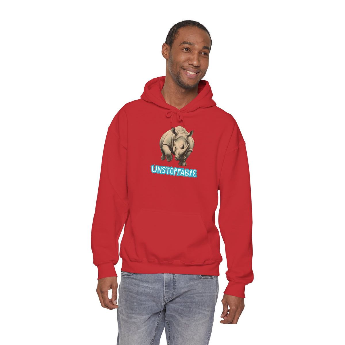 UNSTOPPABLE Rhino Hoodie Premium Design SKIALFA Unisex