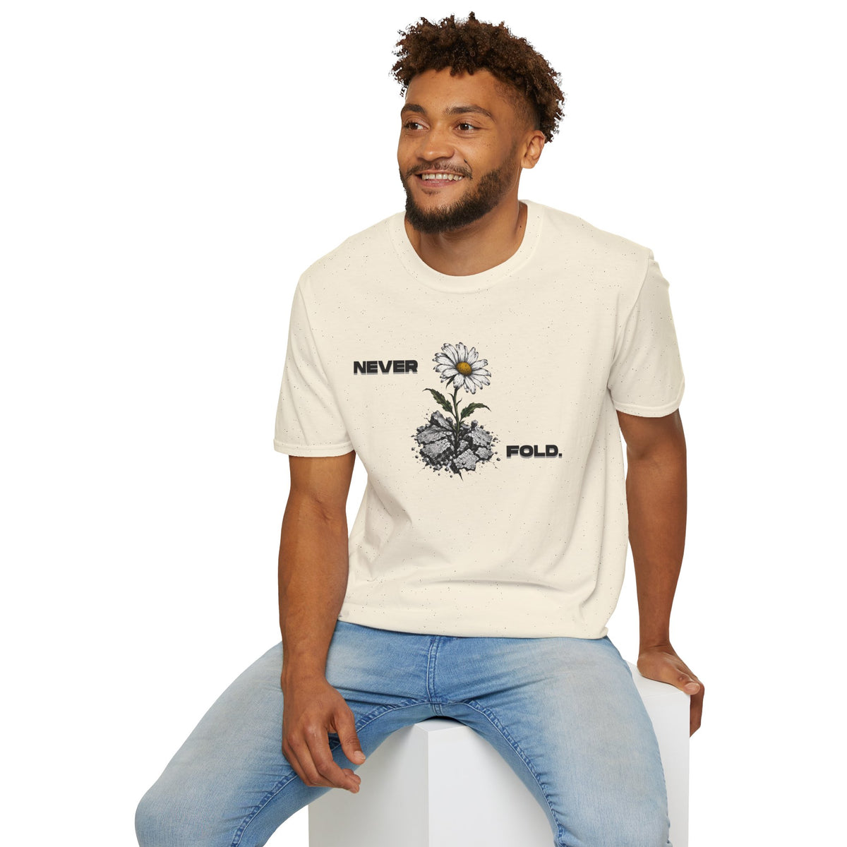 NEVER FOLD T-Shirt Premium Design SKIALFA Unisex