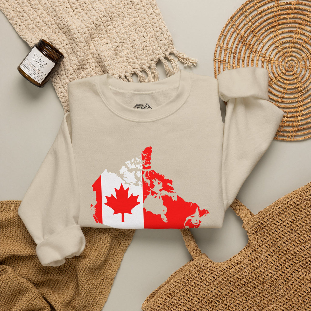 Canada Maple Sweatshirt Premium Design SKIALFA Unisex