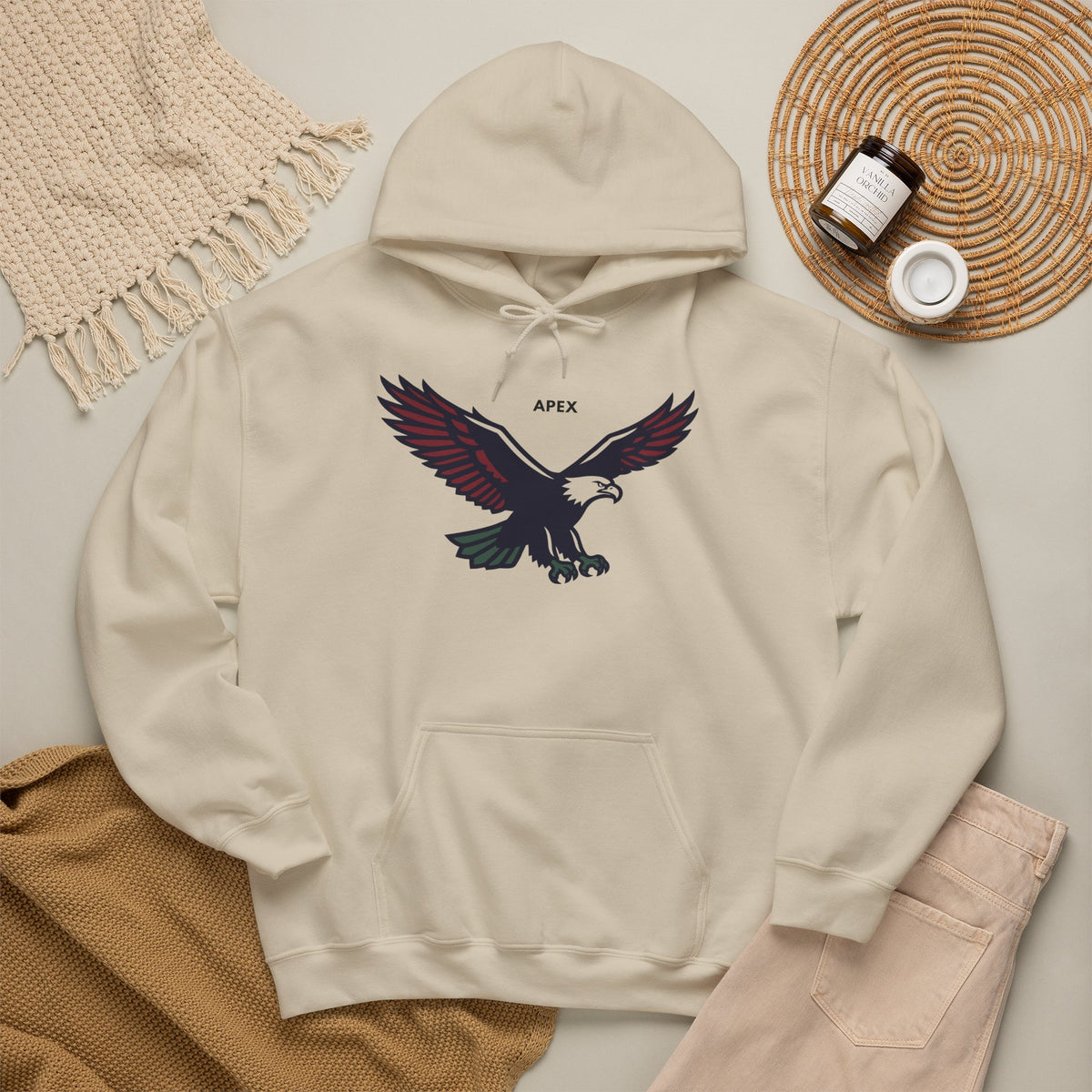 APEX Eagle Hoodie Premium Design SKIALFA Unisex