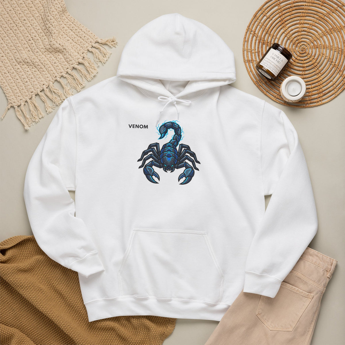 VENOM Scorpion Hoodie Premium Design SKIALFA Unisex