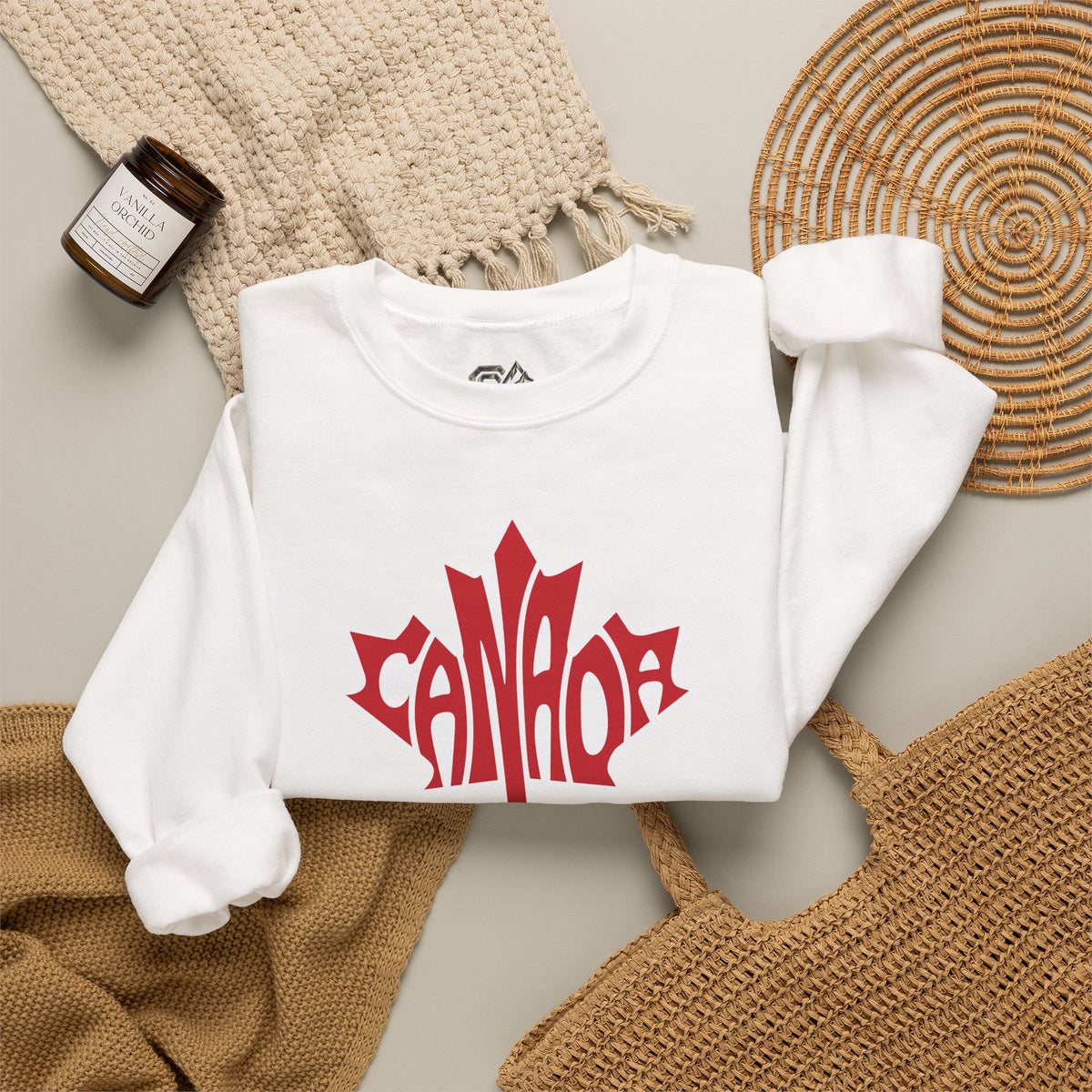 CANADA Leaf Sweatshirt Premium Design SKIALFA Unisex