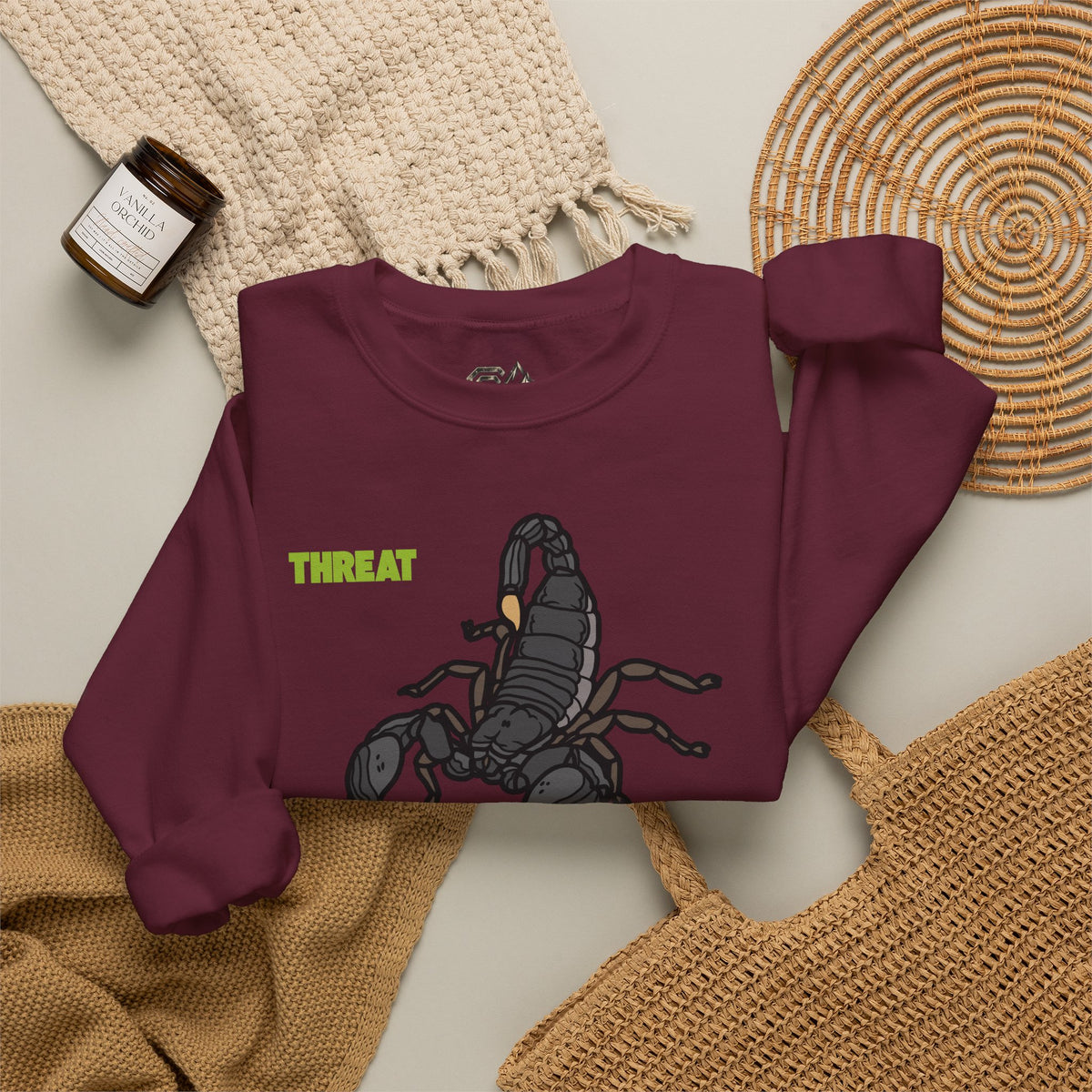 THREAT Scorpion Sweatshirt Premium Design SKIALFA Unisex