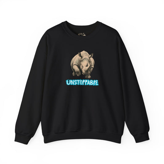 UNSTOPPABLE Rhinoceros Sweatshirt Premium Design SKIALFA Unisex