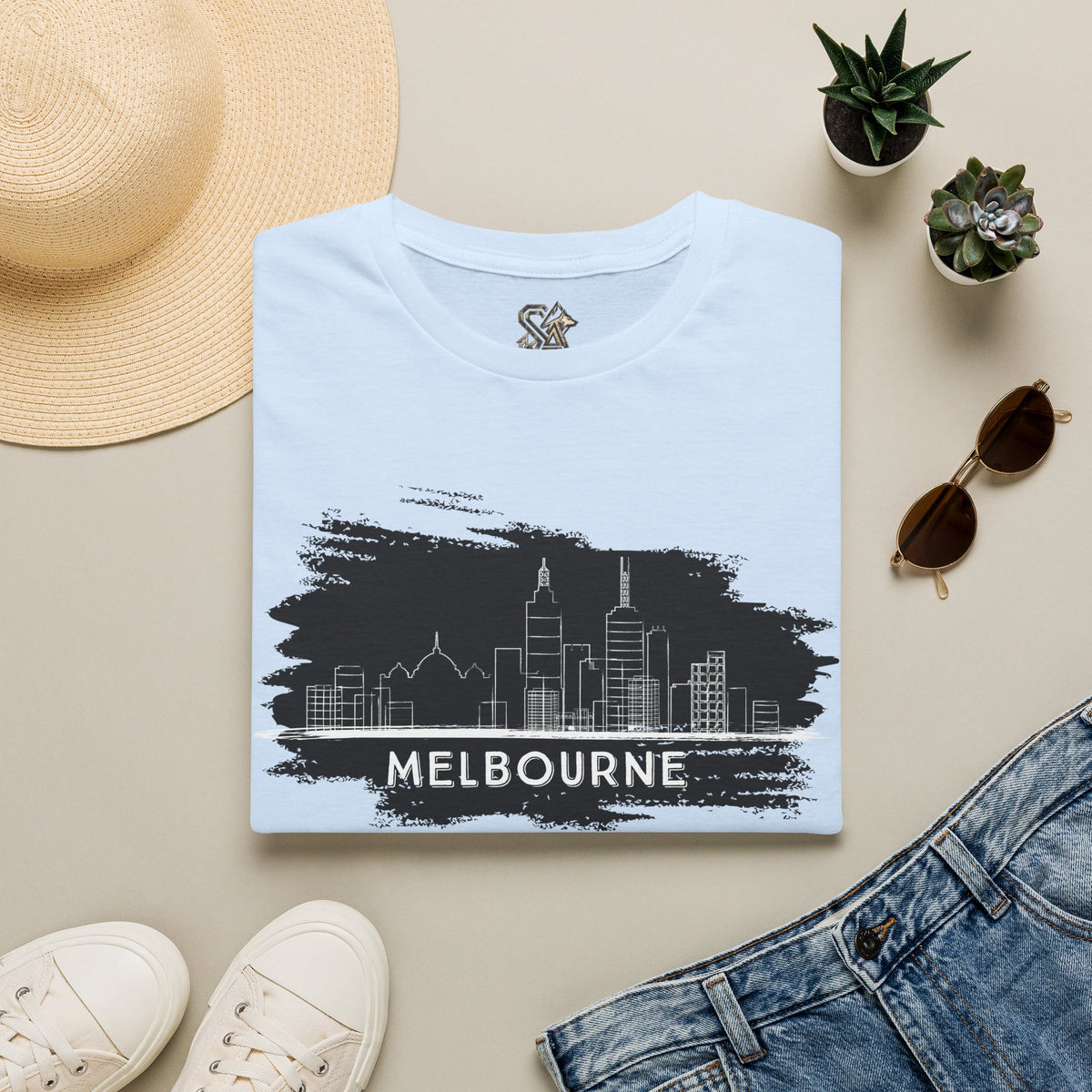MELBOURNE Australia T-Shirt Premium Design SKIALFA Unisex