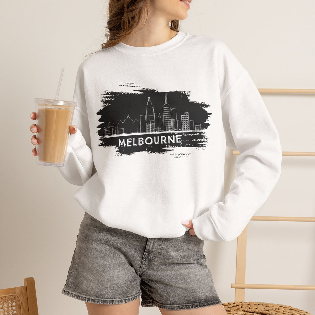 Melbourne Sweatshirt Premium Design SKIALFA Unisex