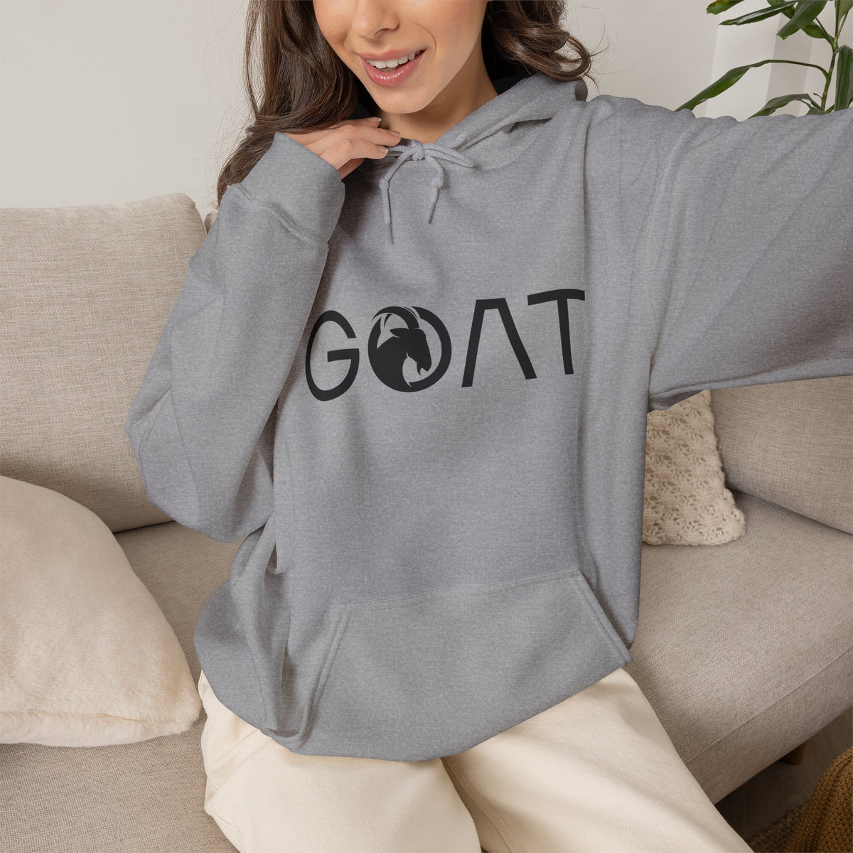 G.O.A.T. Hoodie Premium Design SKIALFA Unisex