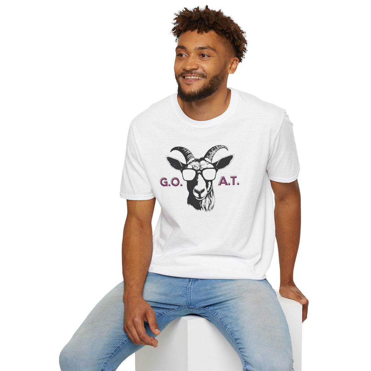 G.O.A.T. Goat Head T-Shirt Premium Design SKIALFA Unisex