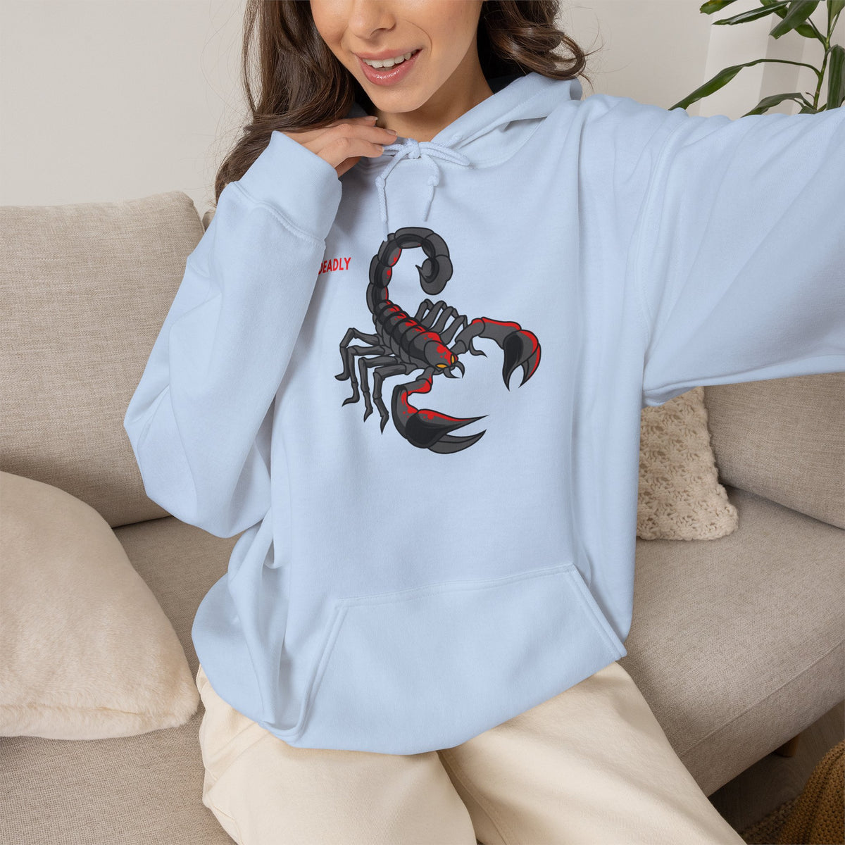 DEADLY Scorpion Hoodie Premium Design SKIALFA Unisex