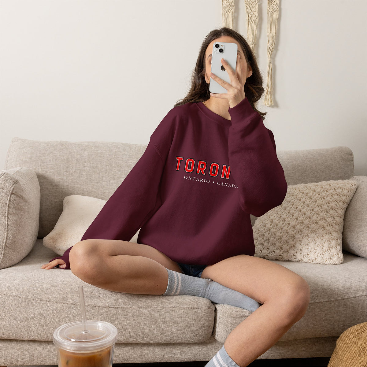 Toronto Canada Sweatshirt Premium Design SKIALFA Unisex