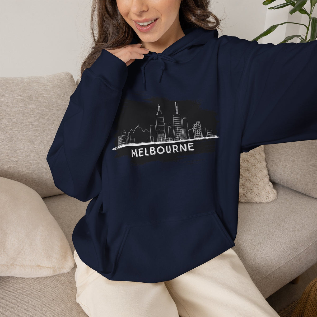 MELBOURNE Hoodie Premium Design SKIALFA Unisex