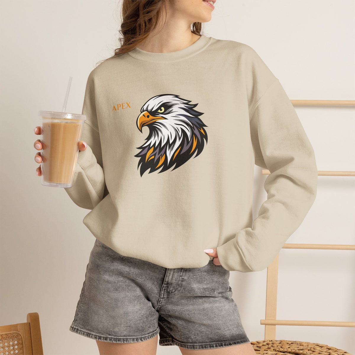 APEX Eagle Sweatshirt Premium Design SKIALFA Unisex