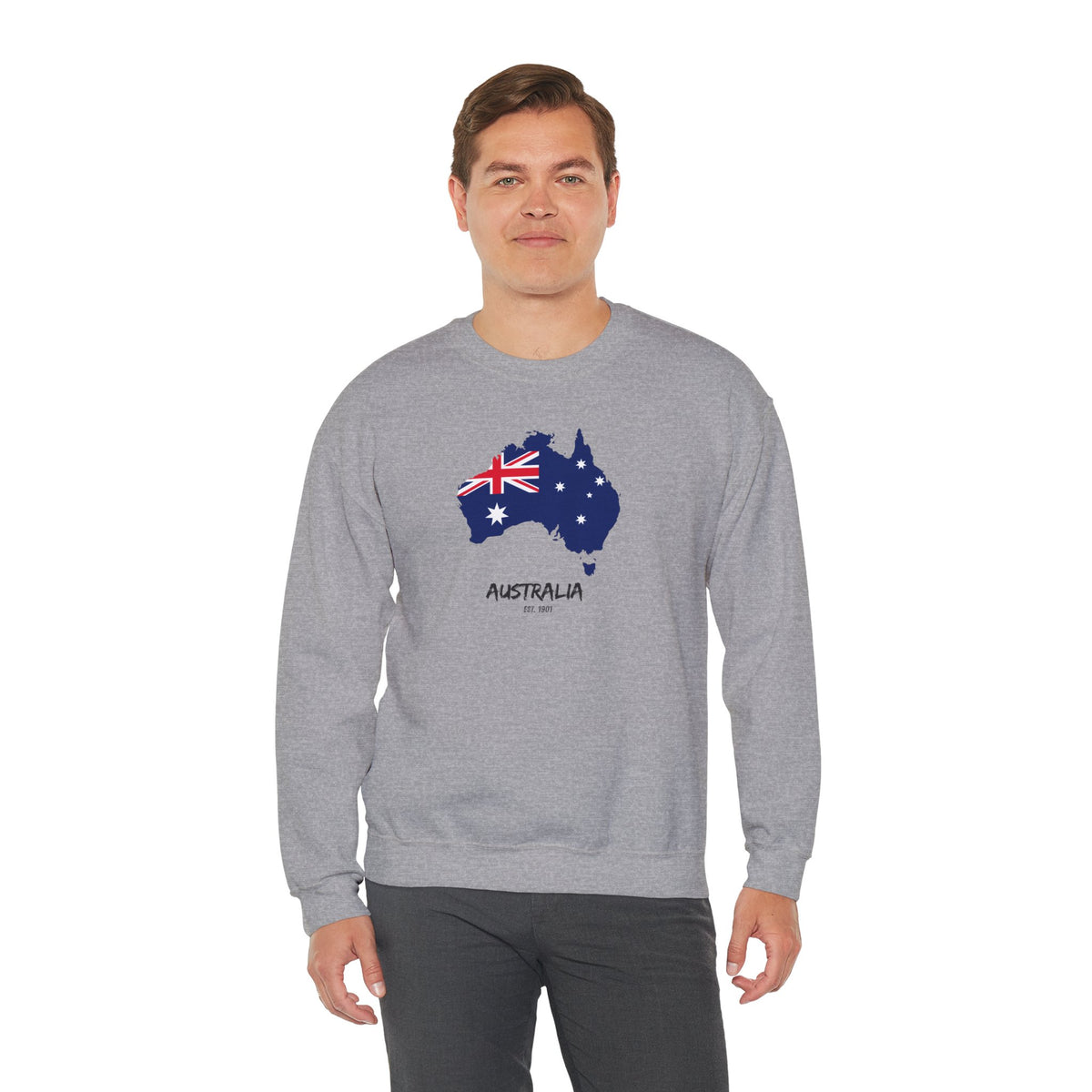 Australia Map Flag Sweatshirt Premium Design SKIALFA Unisex
