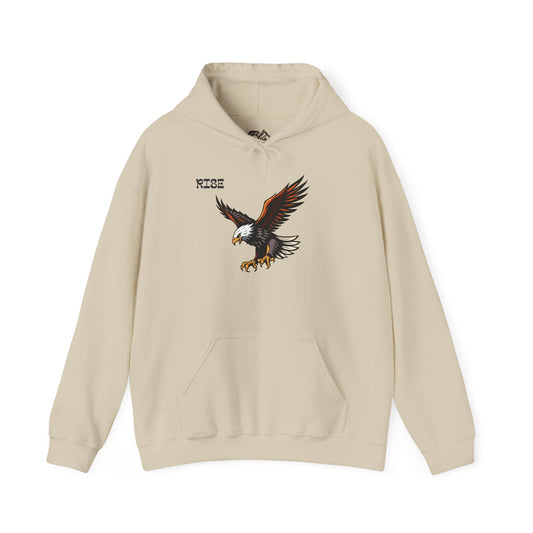 RISE Eagle Hoodie Premium Design SKIALFA Unisex