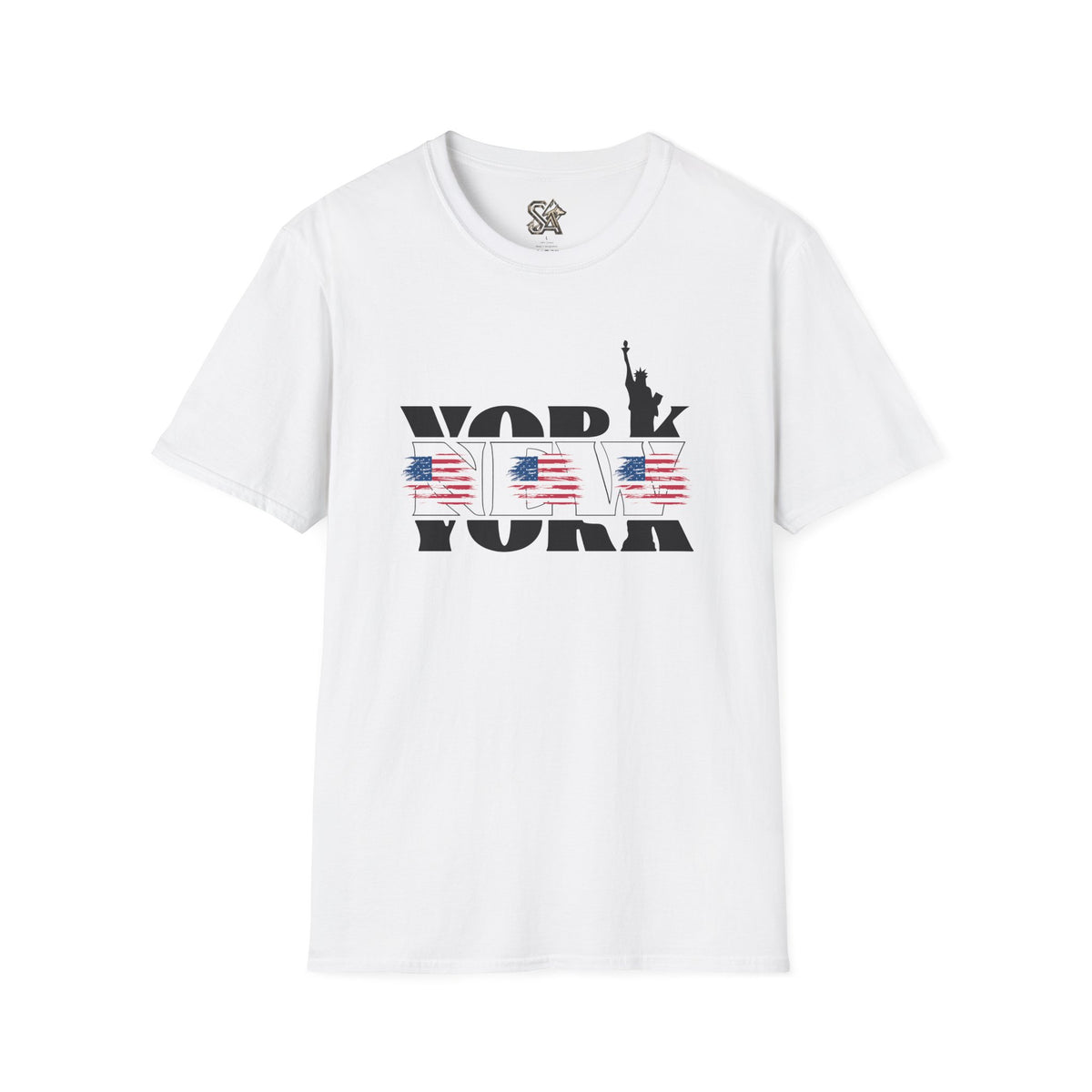 New York American Flag T-Shirt Premium Design SKIALFA Unisex