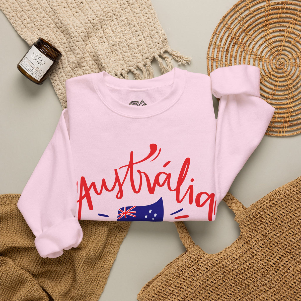 Australia Flag Sweatshirt Premium Design SKIALFA Unisex