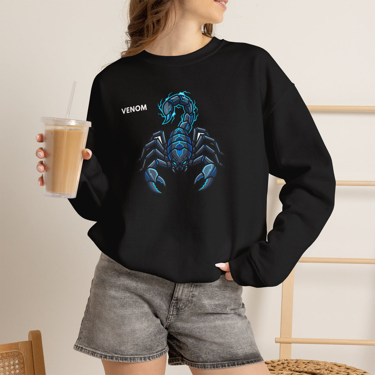 VENOM Scorpion Sweatshirt Premium Design SKIALFA Unisex