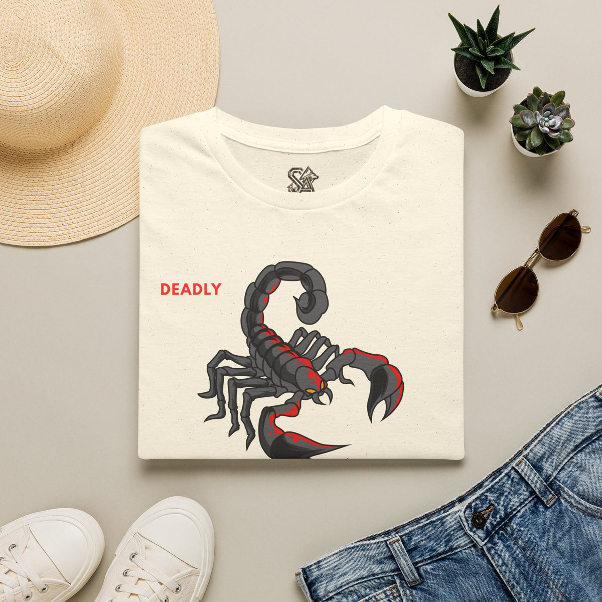 DEADLY Scorpion T-Shirt Premium Design SKIALFA Unisex