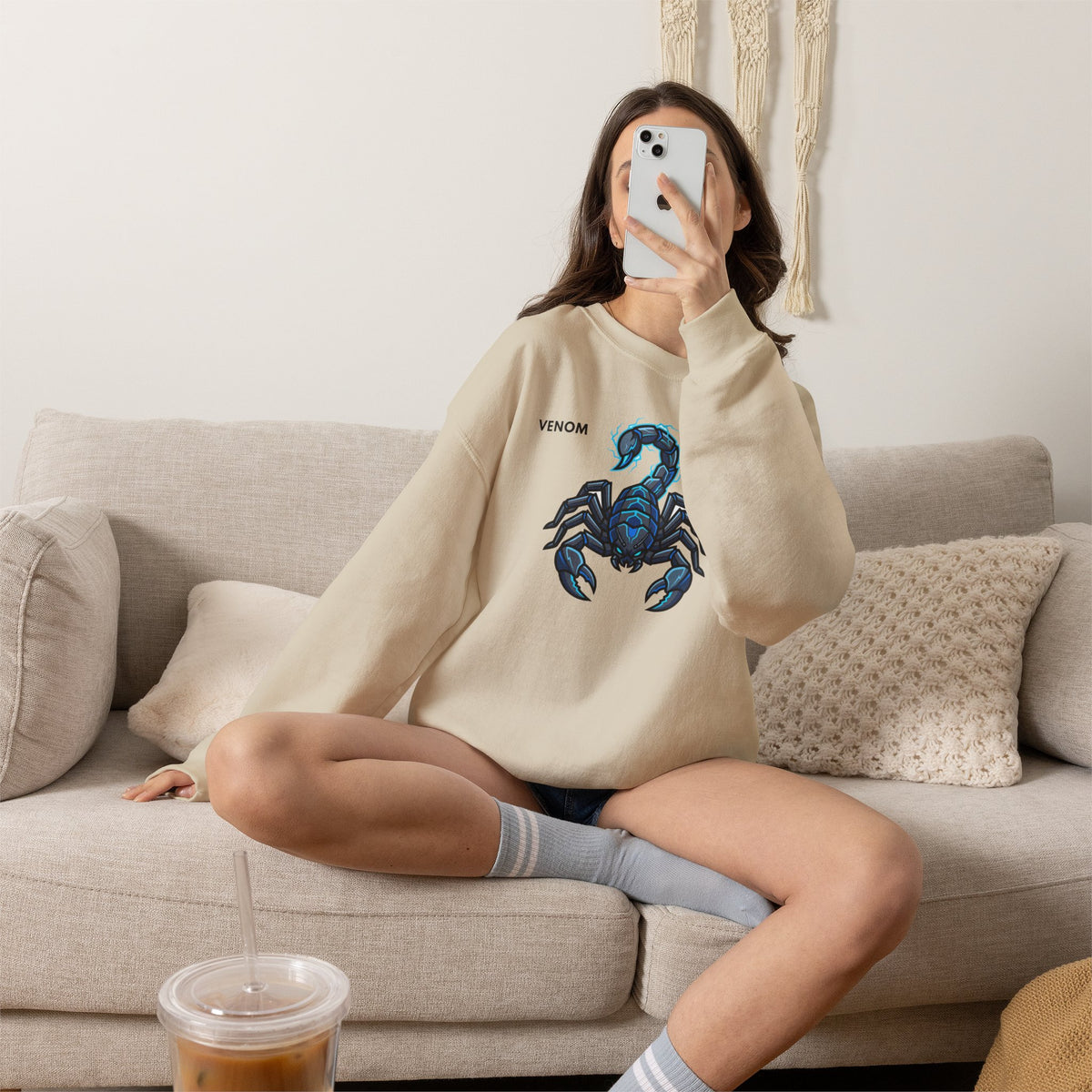 VENOM Scorpion Sweatshirt Premium Design SKIALFA Unisex