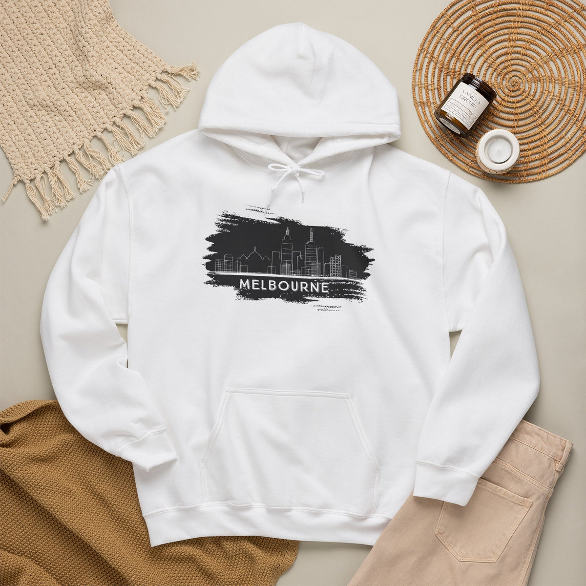 MELBOURNE Hoodie Premium Design SKIALFA Unisex