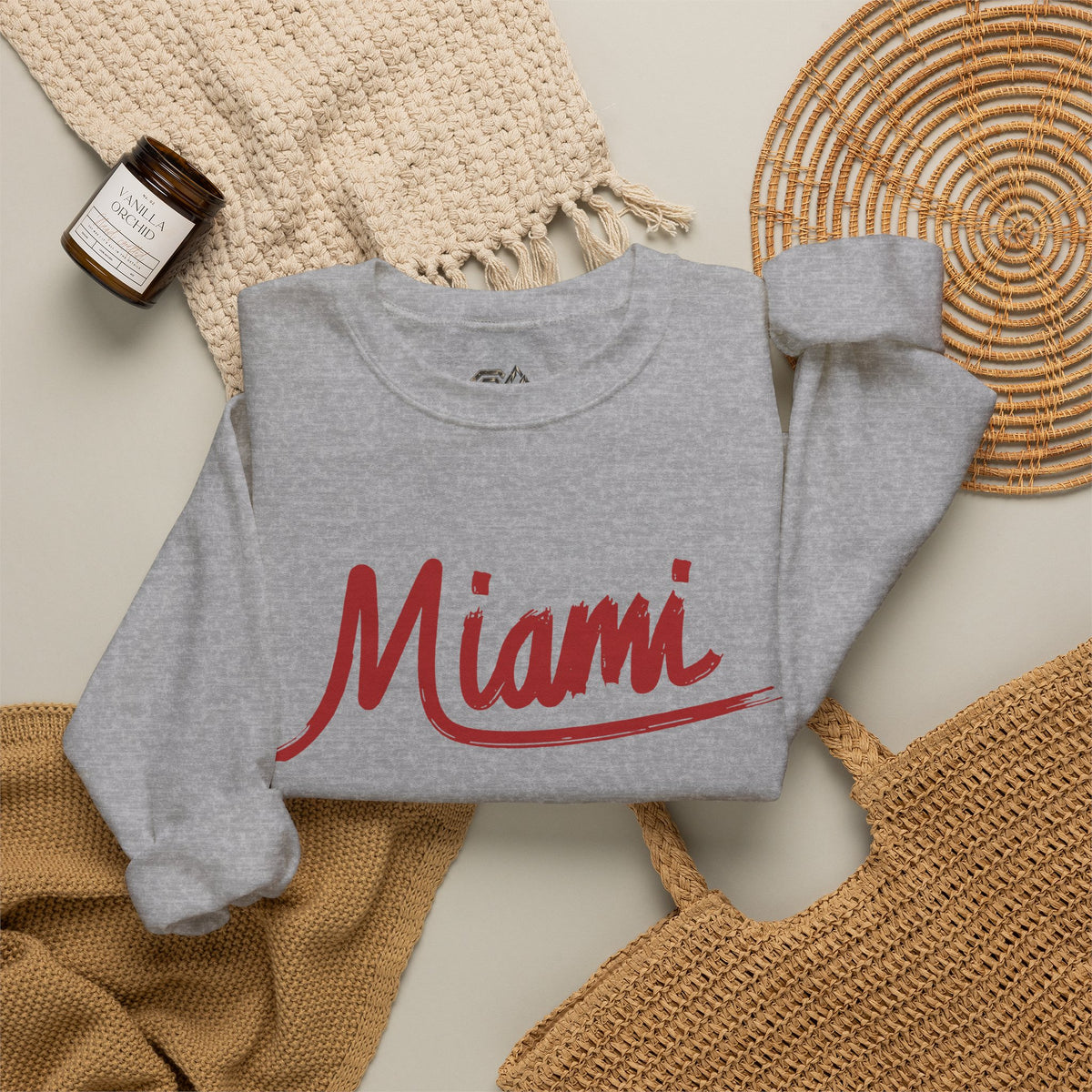 Miami Sweatshirt Premium Design SKIALFA Unisex