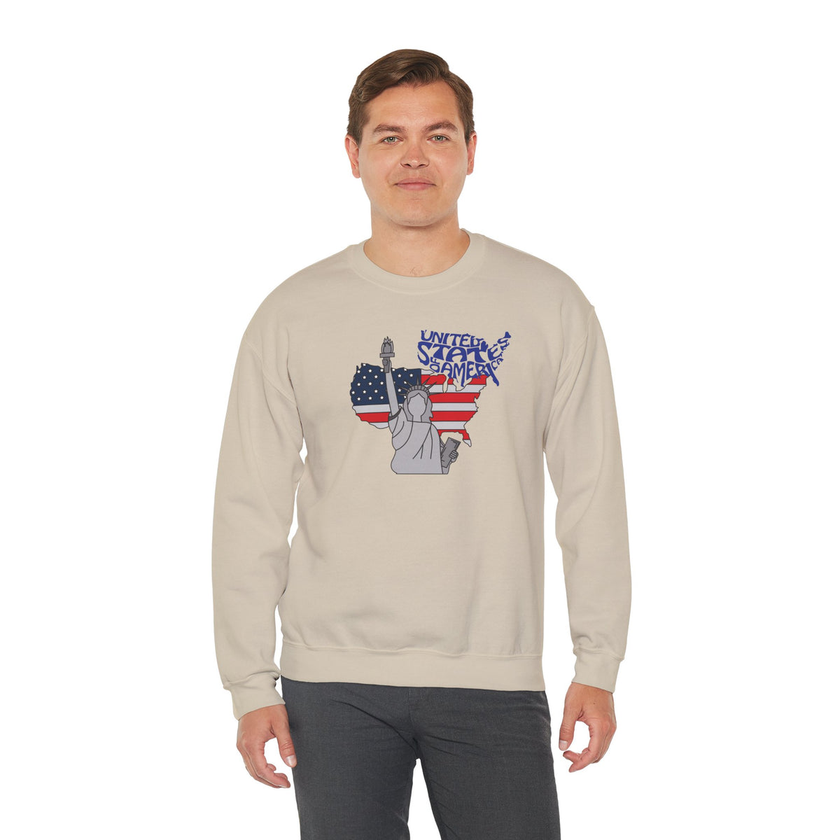 United States of America Sweatshirt Premium Design SKIALFA Unisex