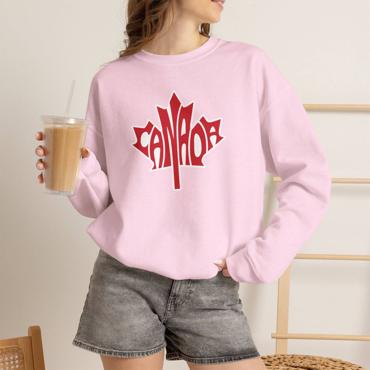 CANADA Leaf Sweatshirt Premium Design SKIALFA Unisex